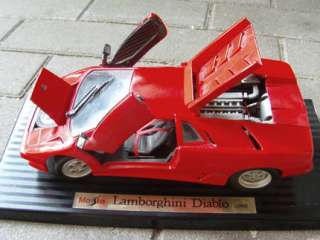 Modellauto Maisto Lamborghini Diablo 1990 rot TOP 118 in 