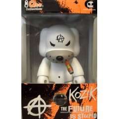 Qee Artist Collection 8 Inch   Kozik Anarchy dog White  