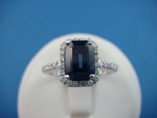   75 CT. SAPPHIRE AND HALO DIAMONDS ENGAGEMENT FRIENDSHIP RING  