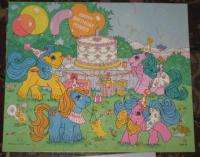 Vintage 1988 My Little Pony BIRTHDAY PONIES Puzzle  