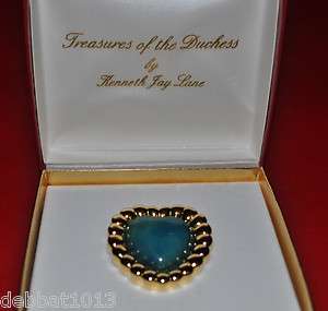 TREASURES OF THE DUCHESS BY KENNETH JAY LANE HEART PIN  