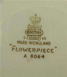 Booths (England) Flowerpiece 7.75 Salad Plate #8064  