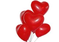 50 rote Luftballons, Herz, Hochzeit, 80 Umfang  