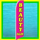BEAUTY SALON BANNER FLAG Advertising Sign Feather Swooper Bow Flutter 