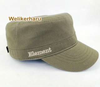 Element Military Black Or Olive STYLE FLAT CAP HAT  