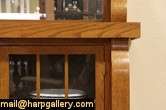 classic Arts and Crafts period oak sideboard from about 1910 has a 