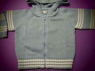NWT BABY BOY HOODED SWEATER CK29103 (0 9 months)  