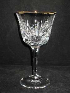 Gorham Crystal CHERRYWOOD GOLD Water Goblet, New  