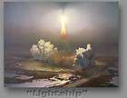 Lightship​ Space Shuttle Night Launch Print by Attila 