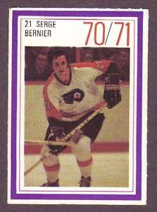 1970 71 Esso Hockey Stamp Serge Bernier Phil Flyers  