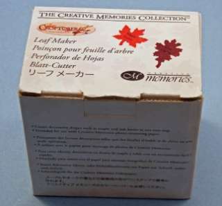 Creative Memories Collection Leaf Maker Maple Oak Boxed  
