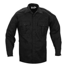 Elbeco TekTwill Duty Uniforms Long Sleeve Shirts Black  