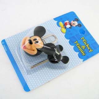 Mickey Mouse Cartoon Mini Pad Lock With Key Safety  