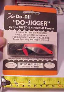 SWEDISH PIMPLE DO ALL DO JIGGER FISHING LURE NIPKG 3FON  