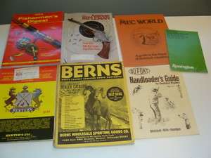 Vintage Sporting, Hunting, Fishing Catalogs Manuals Lot  