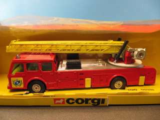 Corgi Diecast Dennis Aerial Ladder Fire Engine Truck Vintage #1120 1 