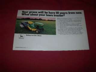1979 John Deere 314 317 400 Lawn Tractor Brochure 108 111 850 950 68 