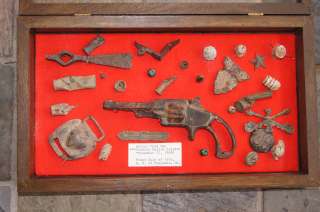   relics/artifacts found at the WASHITA BATTLEFIELD in Oklahoma in 1976