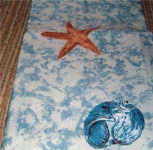 Sea Shells SEASHELLS Fabric Shower Curtain Star Fish Fabric Shower 