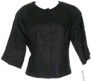 NEW Linen Jones New York $199 Blazer Jacket black 12 P  