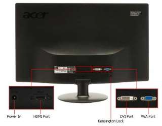Acer S Series S240HLbid 24 HDMI LED Monitor