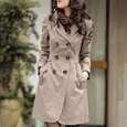 New Trendy Slim Womens Ladies Wool Collars Winter Dress Coat Jacket 