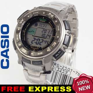 Casio Men PROTREK Titanium Solar Watch Xpress +Box PRG 250T 7D  