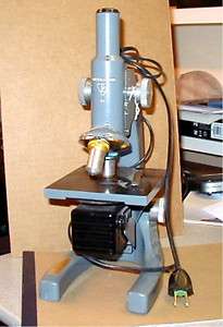 MICROSCOPE BAUSCH AND LOMB ST. WITH LIGHTING ATTACHMENT  
