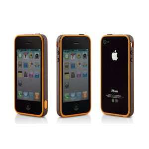  Bone Collection Orange and Brown Bumper Case for Iphone4 