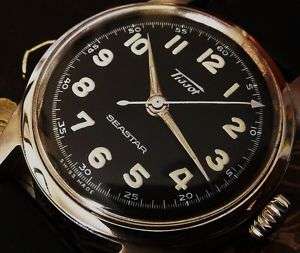 Old TISSOT Swiss vintage watch military dial waterproof  