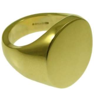NEW 1 OZ 18ct 750 Large Quality Signet Ring Solid Gold  