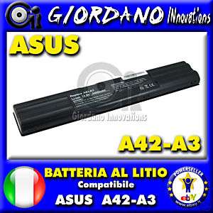 BATTERIA per ASUS A3000/A3000C/A3000E/A3000G/A3000H★  