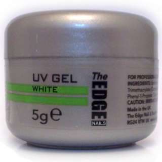 UV Nail Gel White 5g Gel Nails The Edge FREE POSTAGE  