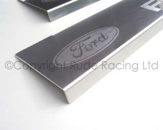 Richbrook Ford Logo Stainless Steel Car Sill Protectors Ford Fiesta 