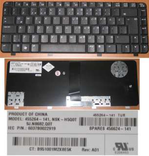   CLAVIER QWERTY TURQUE HP 6720 6520 6720S 9J.N8682.Q0T