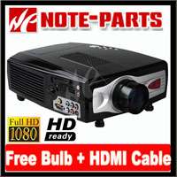HD 1080P lcd Projector for/Digital TV/ HDMI/USB/SD+bulb  