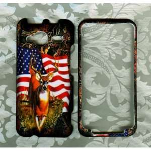  Camo USA Deer Snap on Case HTC EVO SHIFT 4G SPRINT PHONE 