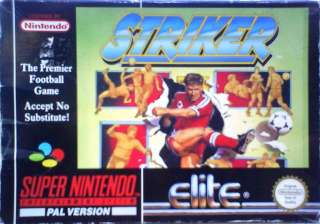 Striker Soccer Super Nintendo Game Snes Super NES Rare Football PAL UK 