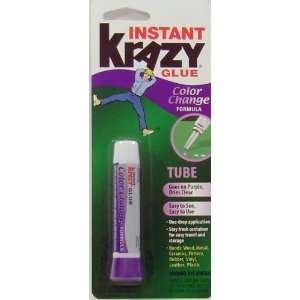  Instant Krazy Glue Color Change Formula Tube 1 Pack FREE 