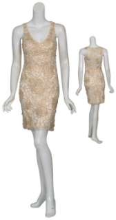 SUE WONG Heavenly Lace Beaded Cocktail Eve Dress 8 NEW  