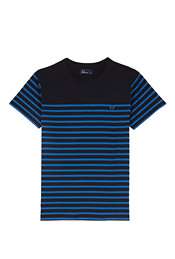 Fred Perry  Navy Bretton Stripe T Shirt by Fred Perry