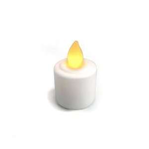 Battery Operated Amber LED Tealight Candle White