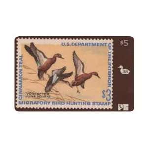 Collectible Phone Card Duck Hunting Permit Stamp Card #38 Void After 