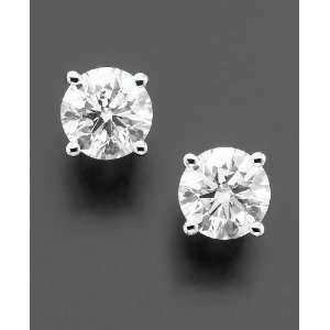  Diamond Earrings, 14k White Gold Diamond Stud (3/4 ct. t.w 