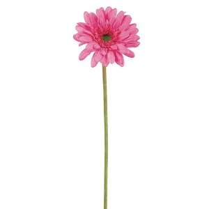 21.5 Silk Small Gerbera Daisy Flower Spray  Hot Pink (case of 12 