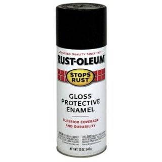 Rust Oleum 7776830 Stops Rust, 12 oz. Spray, Flat Black by Rustoleum