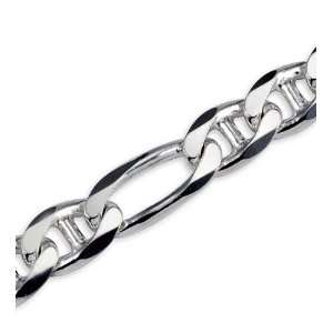  Mens Unique Polished 925 Sterling Silver Chain Bracelet Jewelry