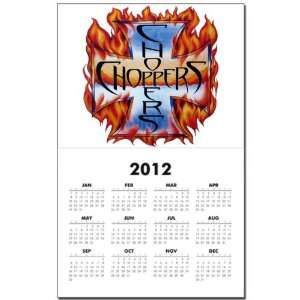 Calendar Print w Current Year Choppers Iron Cross