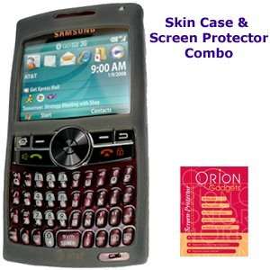 com Silicone Skin Case & Screen Protector Combo for Samsung BlackJack 