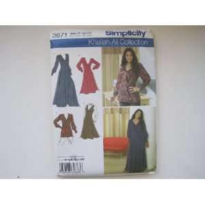  Simplicity Pattern 3671 Womens/Womens Petite Dress 